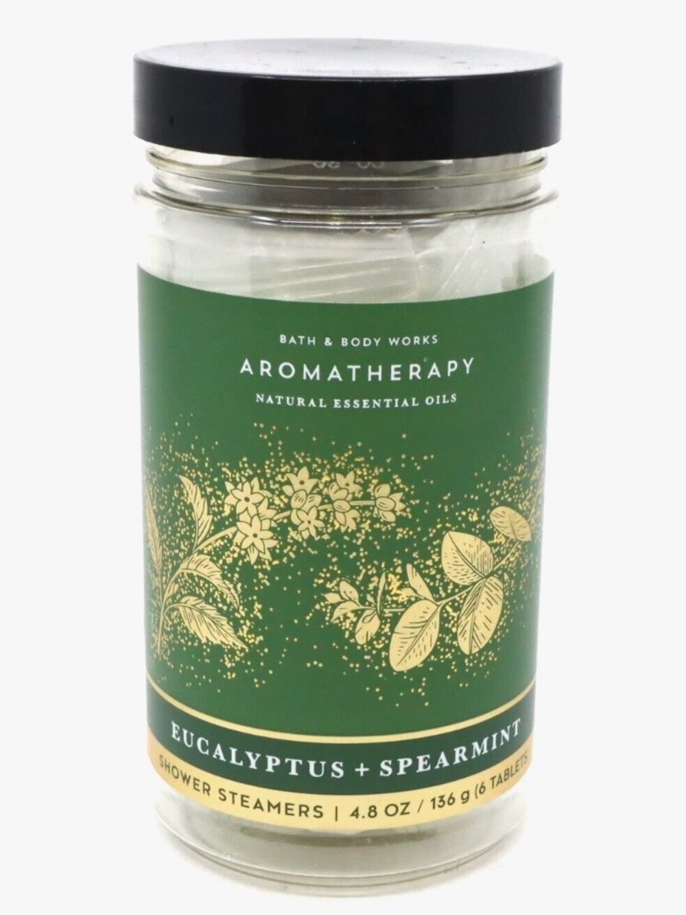 Bath & Body Works Eucalyptus + Spearmint Shower Steamers 4.8 oz 6 Tablets NEW